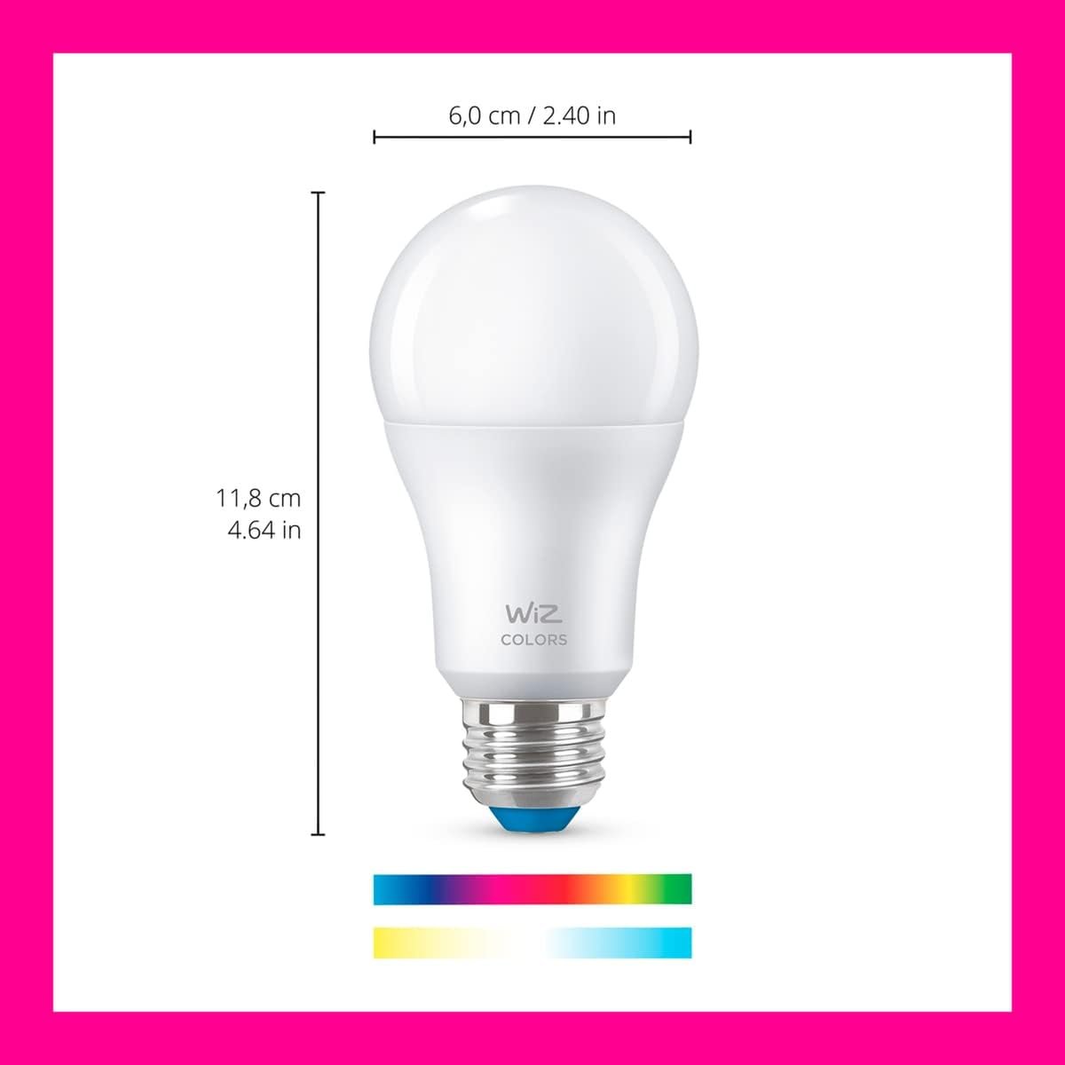 WiZ WiFi Controllable Warm to Cold Light A19 Bulb - Compatible with Alexa