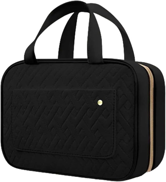 Women's Travel Cosmetic Bag Makeup Bag Girl Large Hanging Makeup Bag Travel Cosmetic Accessories Toiletries and Makeup Medium Black Pink, Black, Toiletry Bag
