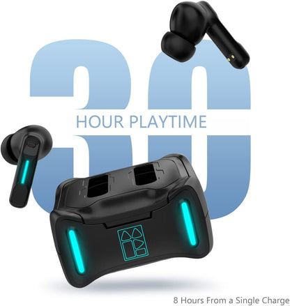 FEDIKER SW4 Wireless Earbuds for PC/Computer/Laptop/Mobile - Dongle & Bluetooth - 40ms Low Latency - 4 Mics PC Earbuds – Gaming - Work Headset - Work Headphones – Hidden Earbuds for Work Office