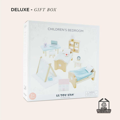 Le Toy Van - Wooden Doll House Daisylane Children's Bedroom Play Set For Dolls Houses, Dolls House Furniture Sets - Suitable For Ages 3+