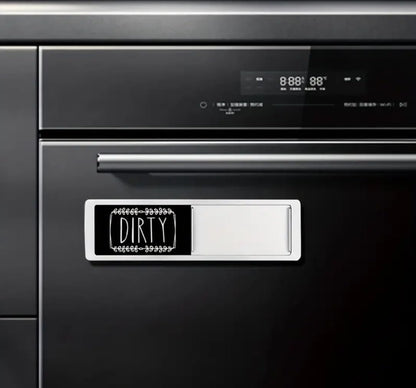 Stylish Dishwasher Magnet Clean Dirty Sign Ideal Clean Dirty Magnet for Dishwasher and Kitchen Organization - Lovely Kitchen Gadgets/Accessories - Nice Office, Farmhouse, Home Décor - Sliver