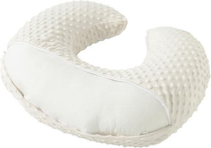 Nursing Pillow and Positioner with Cover for Breastfeeding and Bottle Feeding, Propping Baby, Tummy Time, Baby Sitting Support, Awake-Time Support (Beige, 22" x 17.7" x 5.9")
