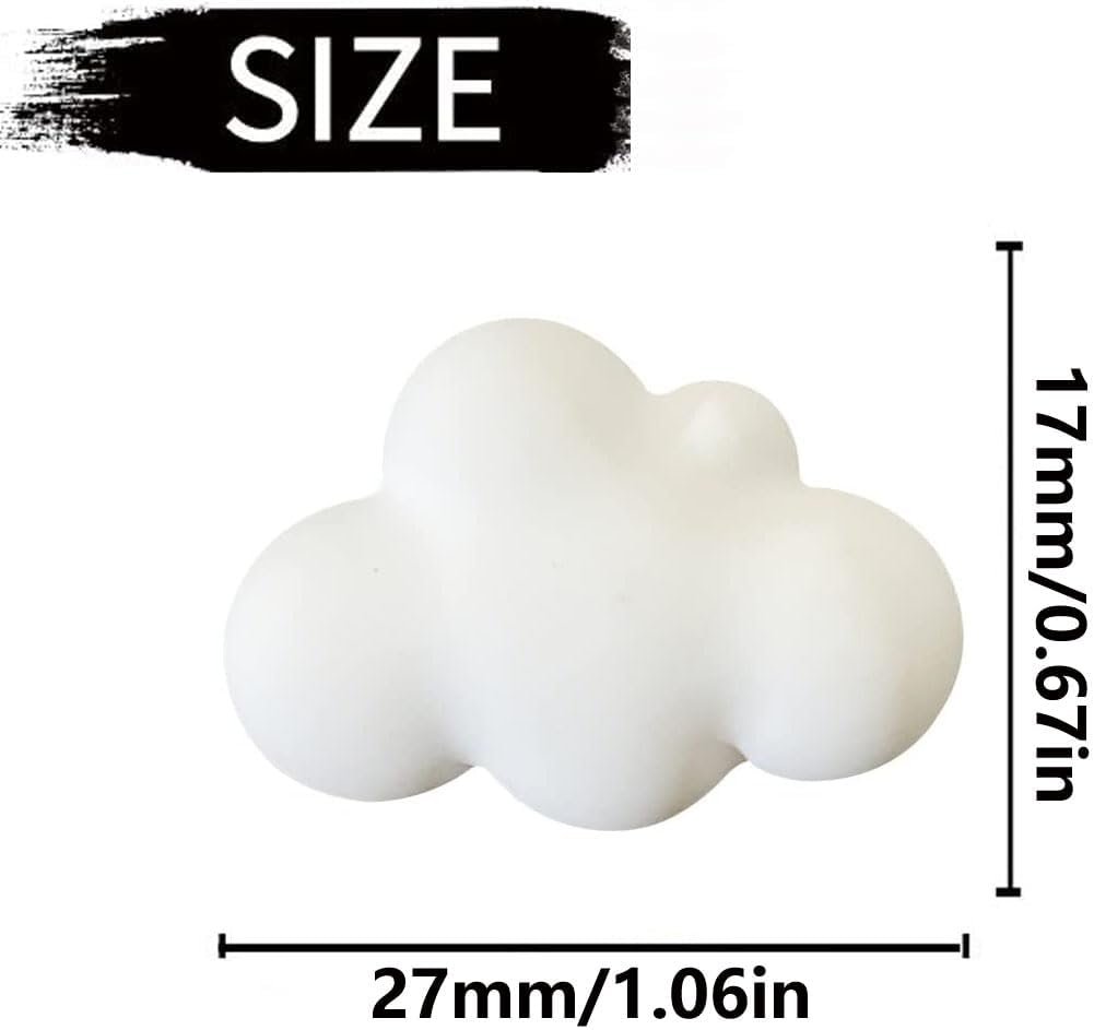4 Pcs Cloud Air Vent Clips, Cute Cloud Car Unscented Air Fresheners Vents Clips Funny Car Diffuser Vent Clips Car Interior Decor Charm Cute Car Accessories Car Decoration