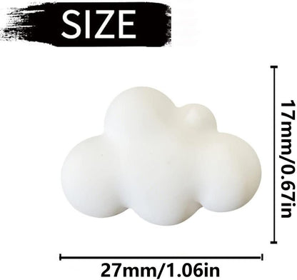 4 Pcs Cloud Air Vent Clips, Cute Cloud Car Unscented Air Fresheners Vents Clips Funny Car Diffuser Vent Clips Car Interior Decor Charm Cute Car Accessories Car Decoration