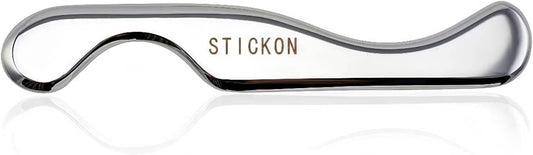 STICKON Medical Grade Stainless Steel Gua Sha Scraping Massage Tool IASTM tools for Soft Tissue Therapy and Reduce Back, Legs, Arms,Neck,Shoulder Muscle Pain (STICKON-e)