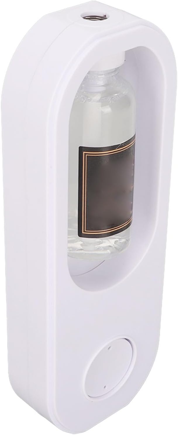 Automatic Fragrance Dispenser with Adjustable 3 Gears | USB Charging Essential Oil Diffuser | Wall Mounted & Desktop Aromatherapy for Bedroom & Bathroom | White
