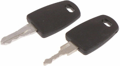 FASTROHY 2Pcs Universal Lock Key Master Keys with 1Pc Key Ring for TSA002 TSA007 Master Key Bag Luggage Suitcase Customs TSA Lock Black
