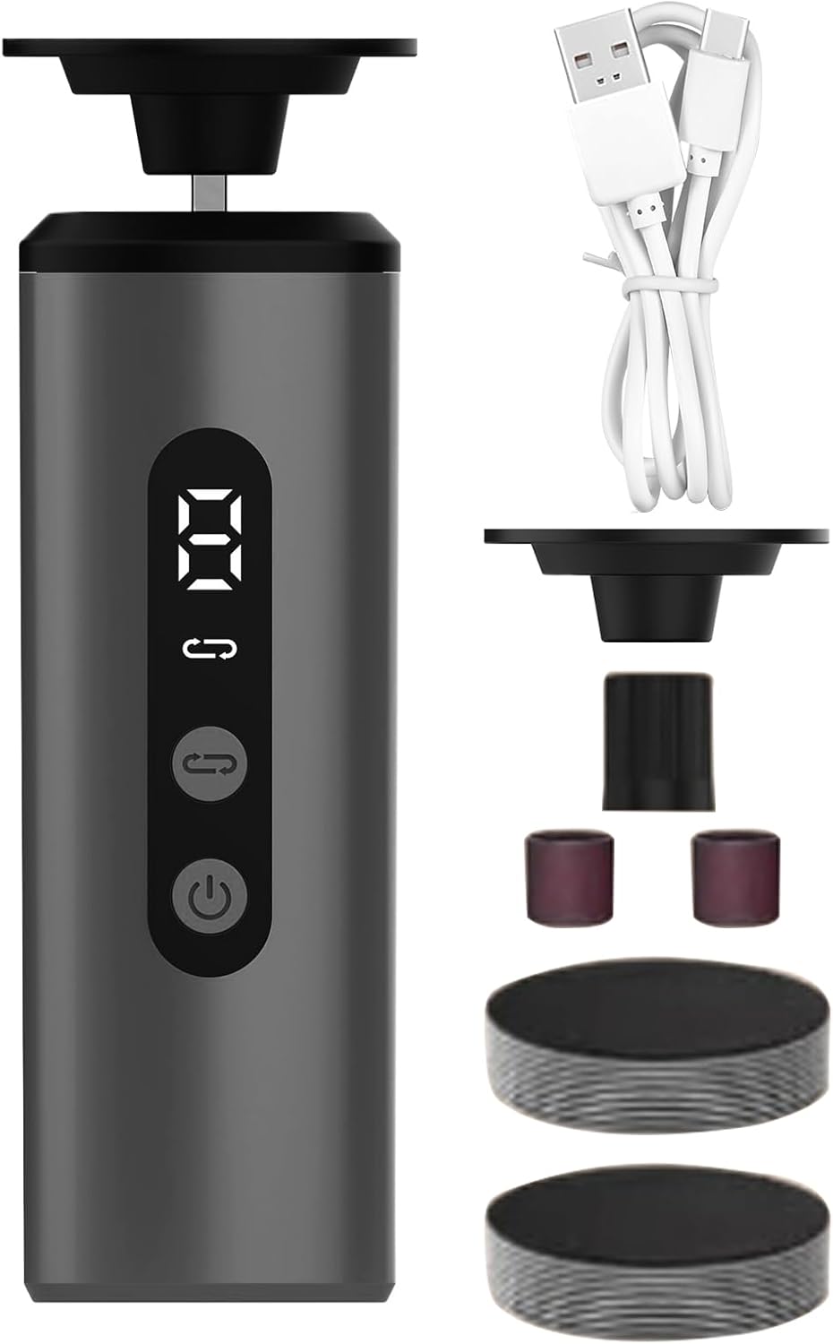 Ghjkldha Electric Callus Remover, Foot Scraper Tool with 9 Speed Ergonomic Dead Skin Remover, Pedicure Machine, Ideal for Winter Cracked Heels and Foots Care Routine