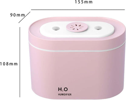 WeiLaiKeQi Air Diffuser Humidifier Diffuser Humidifier Remote Control Premium Quiet Desktop Humidifier Essential Oil Diffuser for SPA, Pink