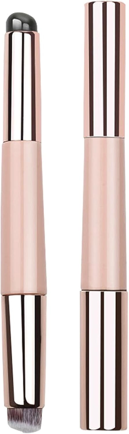 Silicone Lip Brush, Portable Round Head Oil Brush, Soft Makeup Applicator Tool, Multi-Purpose Lipstick Gloss, Essential Makeup Accessories for Daily Use and Travel