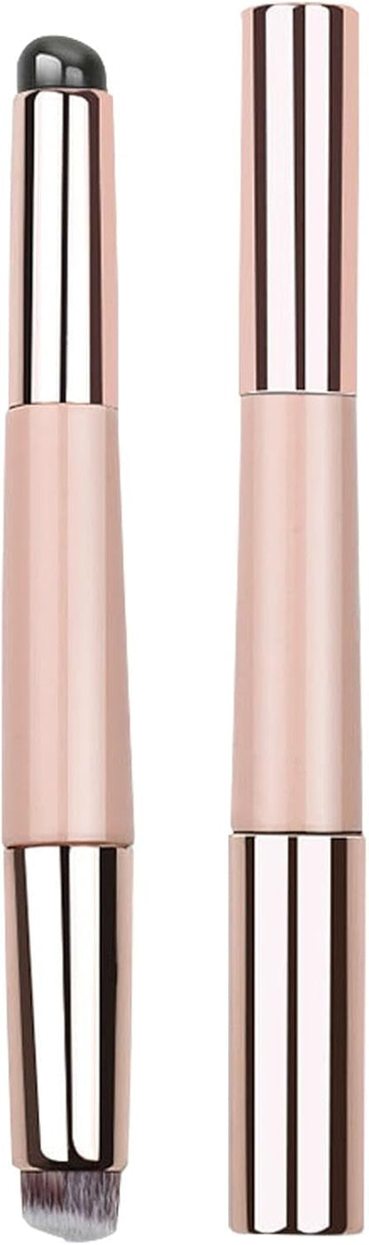 Silicone Lip Brush, Portable Round Head Oil Brush, Soft Makeup Applicator Tool, Multi-Purpose Lipstick Gloss, Essential Makeup Accessories for Daily Use and Travel
