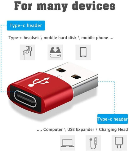 Niome USB A Male to Type C Female Adapter Converter Connector Support Charging Data Transfer