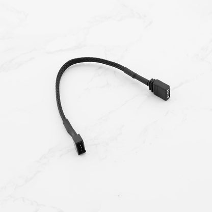 ECSiNG 2Pcs Motherboard Standard ARGB 3-Pin 5V to RGB 4-Pin Fan Adapter 16.5cm Cable Compatible with NZXT AER RGB & 2 RGB Fan Compatible with NZXT F120 RGB CORE Fan