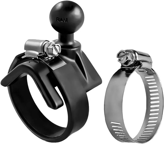 Ram Mount V-Shape Base with 1-Inch Ball for Rails and Yokes, Black