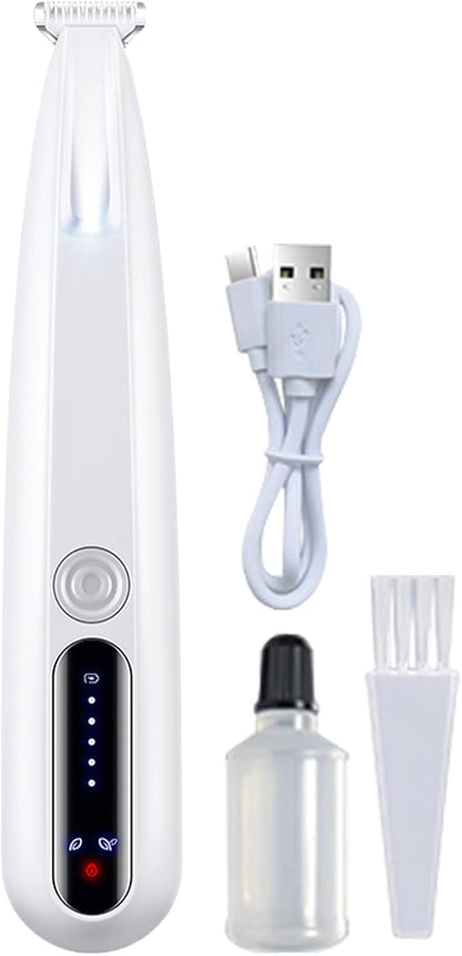 Cat Grooming Clippers, Puppies Precision Trimmer, 1.26x1.26x6.69 Inches Compact Rechargeable Pet Clippers, Waterproof Blade Ideal Grooming Tool for Cats and Small Dogs at Home