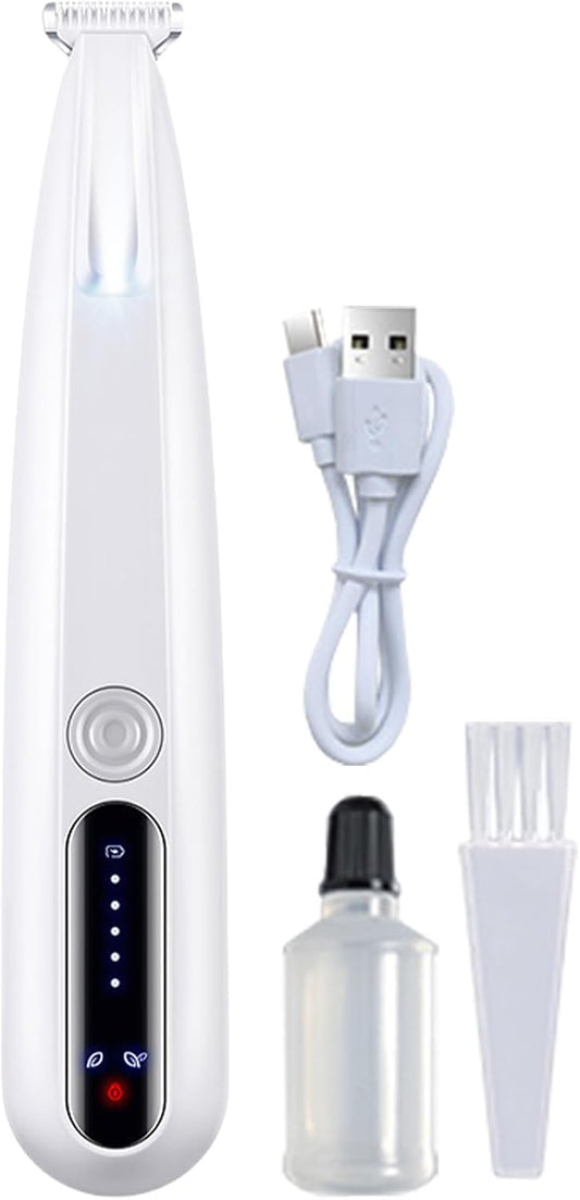 Cat Grooming Clippers, Puppies Precision Trimmer, 1.26x1.26x6.69 Inches Compact Rechargeable Pet Clippers, Waterproof Blade Ideal Grooming Tool for Cats and Small Dogs at Home