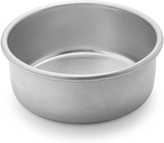 Nordic Ware 45406 Naturals Aluminum Bakeware Layer Cake Pan, Silver 6"x2.5"