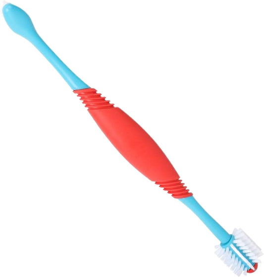 Dog Toothbrushes, Double-Headed Puppy Tooth Brush, Multi-Pet Care Supply, Compact 0.87x8.15 inches, Ideal for Home, Travel, Outdoor Grooming, Bathing, and Apartment Use