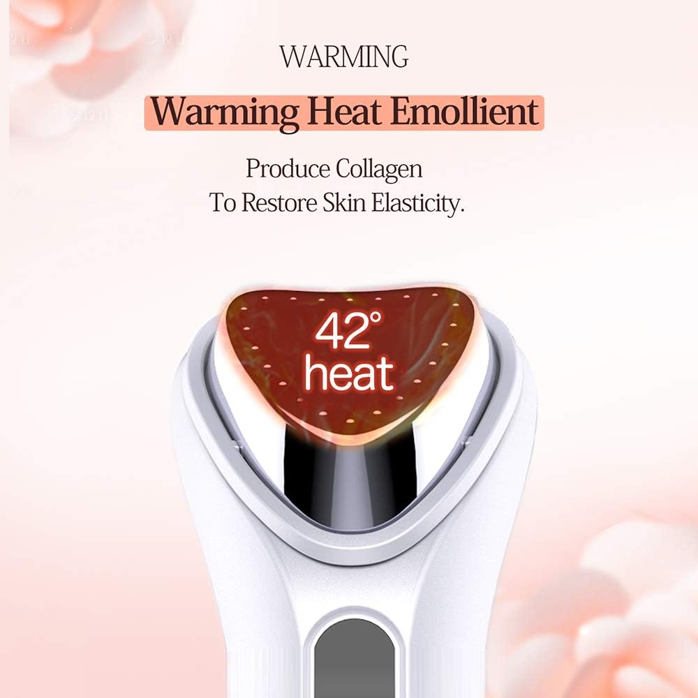 Skin Care Beauty Device, Facial Cleaner,Hot and Cold Skin Care Facial Massager Device,Ion Induced Deep Cleaning With High Frequency,Nourishing Importing,Remove The Dirt,Firming Skin,Prevent Acne And Wrinkles,USB Rechargeable
