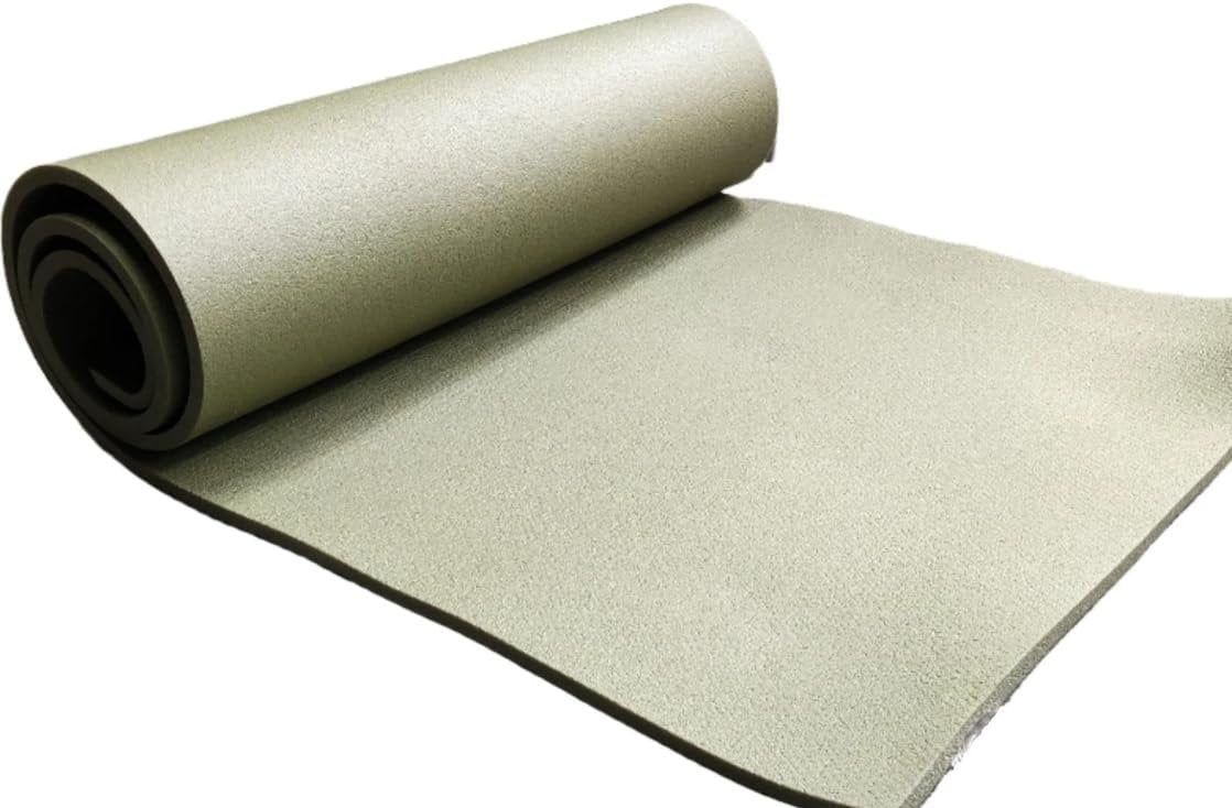 Bush Tracks Deluxe XPE Foam Sleeping Mat â€“ 10mm Thick Olive Roll-Up Camping Mat with Clip Strap â€“ Lightweight, Insulated & Water-Resistant Pad for Hiking, Outdoors & Travel