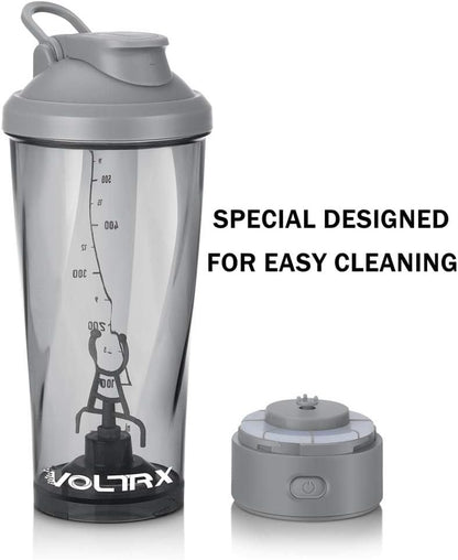 VOLTRX Premium Electric Protein Shaker Bottle, Made with Tritan - BPA Free - 24 oz Vortex Portable Mixer Cup/USB Rechargeable Shaker Cups for Protein Shakes for Workout, Fitness, Exercise