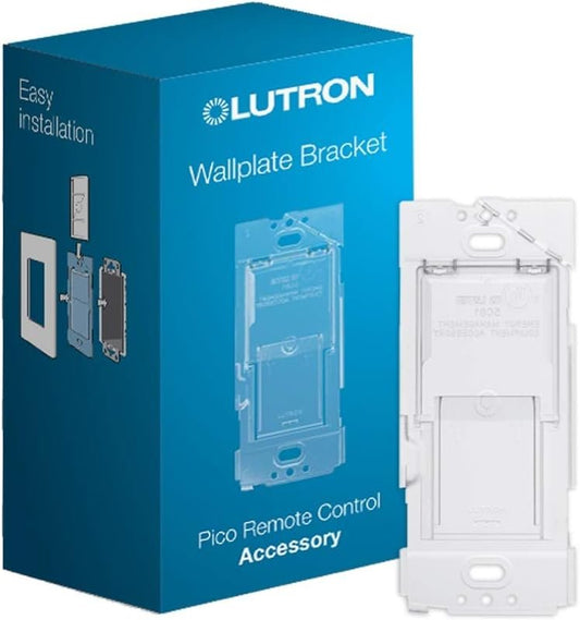Lutron Caseta Smart Lighting Wall Plate Bracket for Pico Smart Remote(Pico Sold Separately), Directly Mount Pico Remote To The Wall, 3-Way (No Wires Required), PICO-WBX-ADAPT