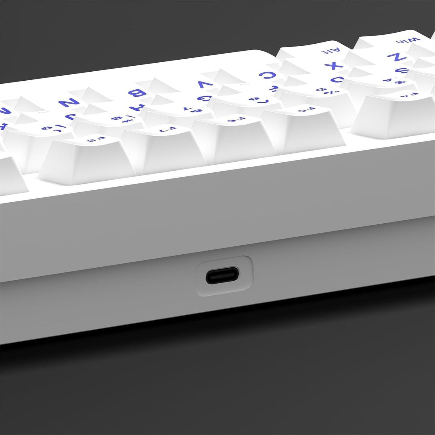 BOYI D75 Quick Release Wireless Aluminum Gaming Keyboard,Tri-Mode Custom Hot Swappable RGB 75% Mechanical Keyboard for Windows/Mac/PC (White)