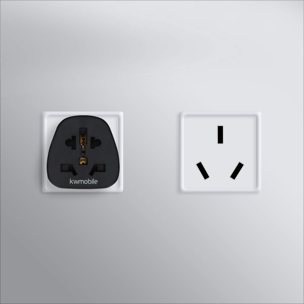 kwmobile 2 x Travel Adapter Type I - Travel Travel Travel Adapter Australia China New Zealand for Shaver Charger and More