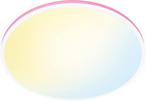 WiZ Colour Arca Smart Connected WiFi Dual Zone Ceiling Light. [White] App Control for Indoor Home Lighting, Livingroom and Bedroom