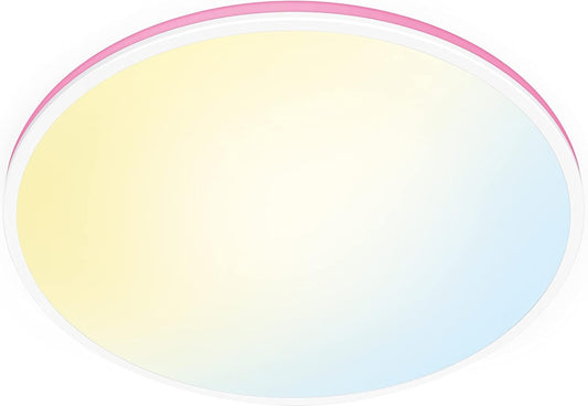 WiZ Colour Arca Smart Connected WiFi Dual Zone Ceiling Light. [White] App Control for Indoor Home Lighting, Livingroom and Bedroom