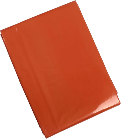 Survival Tent, PE Aluminum Film with High Performance Camping Tent Emergency Shelter for Outdoor Emergency (Orange Tent) (Orange Tent with Storage Bag)