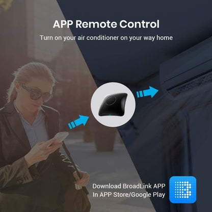 BroadLink RM4 pro S Smart Remote and Sensor Cable Set, Universal IR RF Remote Control Hub with Temperature Humidity Monitor USB Cable, Works with Alexa, Google Home, IFTTT …