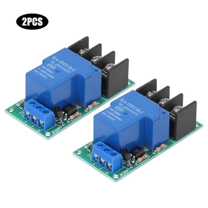 2Pcs 1-Way Time Delay Relay Module with Optocoupler Isolation 30A Relay Expansion Module Low Level Trigger with Optocoupler Isolation 12VDC 80mA
