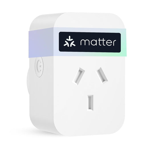 meross Matter Smart Plug Mini, WiFi Outlet with Energy Monitoring for Home Automation, Remote & Voice Control, Compatible with Alexa, Google, Apple HomeKit, and SmartThings, 1 Pack