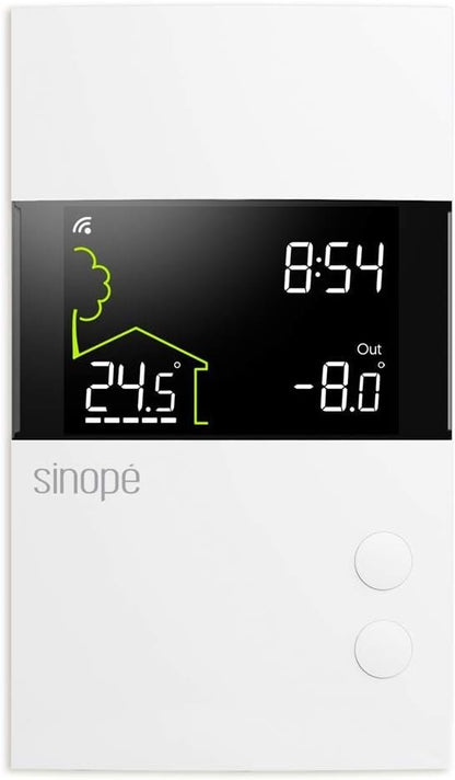 Sinopé Smart Wi-Fi Thermostat for in-Floor Heating TH1310WF (Works with Amazon Alexa) 3600 W /240 V