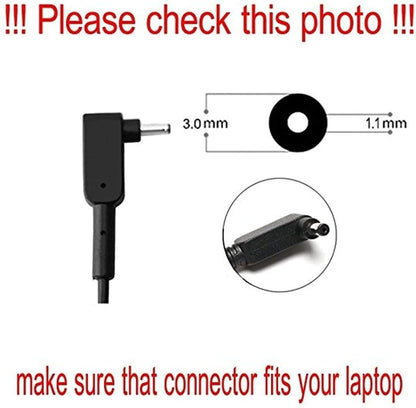 AC Charger Fit for Acer adp-45fe f Charger Acer Chromebook R 11 R11 CB5-132T CB5-132T-C8ZW CB5-132T-C9KK CB5-132T-C1LK C738T-C44Z Laptop 45W Power Supply Adapter Cord