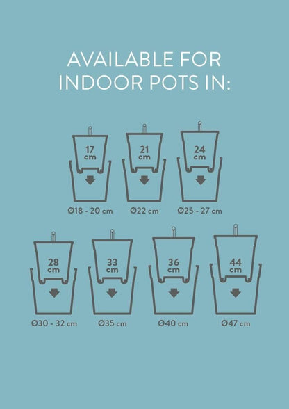 Elho Self-watering system 21 - Interior accessories and accessories - Ø 20.7 x H 19.5 - Living Schwarz