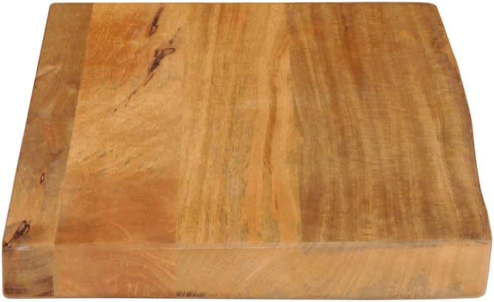 Natural Edge Mango Wood Table Top, 40 x 30 x 2,5 cm, Solid Wood Desk Board, Dining Table Surface, Durable & Stylish Tabletop for Home or Office - 370522