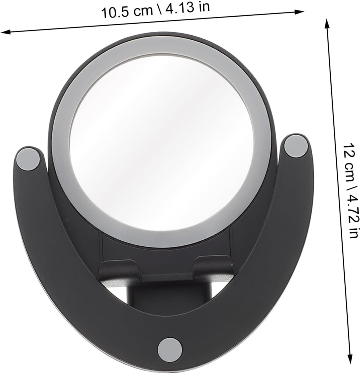 CHILDWEET Adjustable Mobile Phone Holder Desk Phone Stand Mirror Folding Design Compact for Travel for Live Streaming Entertainment