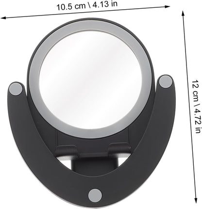 CHILDWEET Adjustable Mobile Phone Holder Desk Phone Stand Mirror Folding Design Compact for Travel for Live Streaming Entertainment