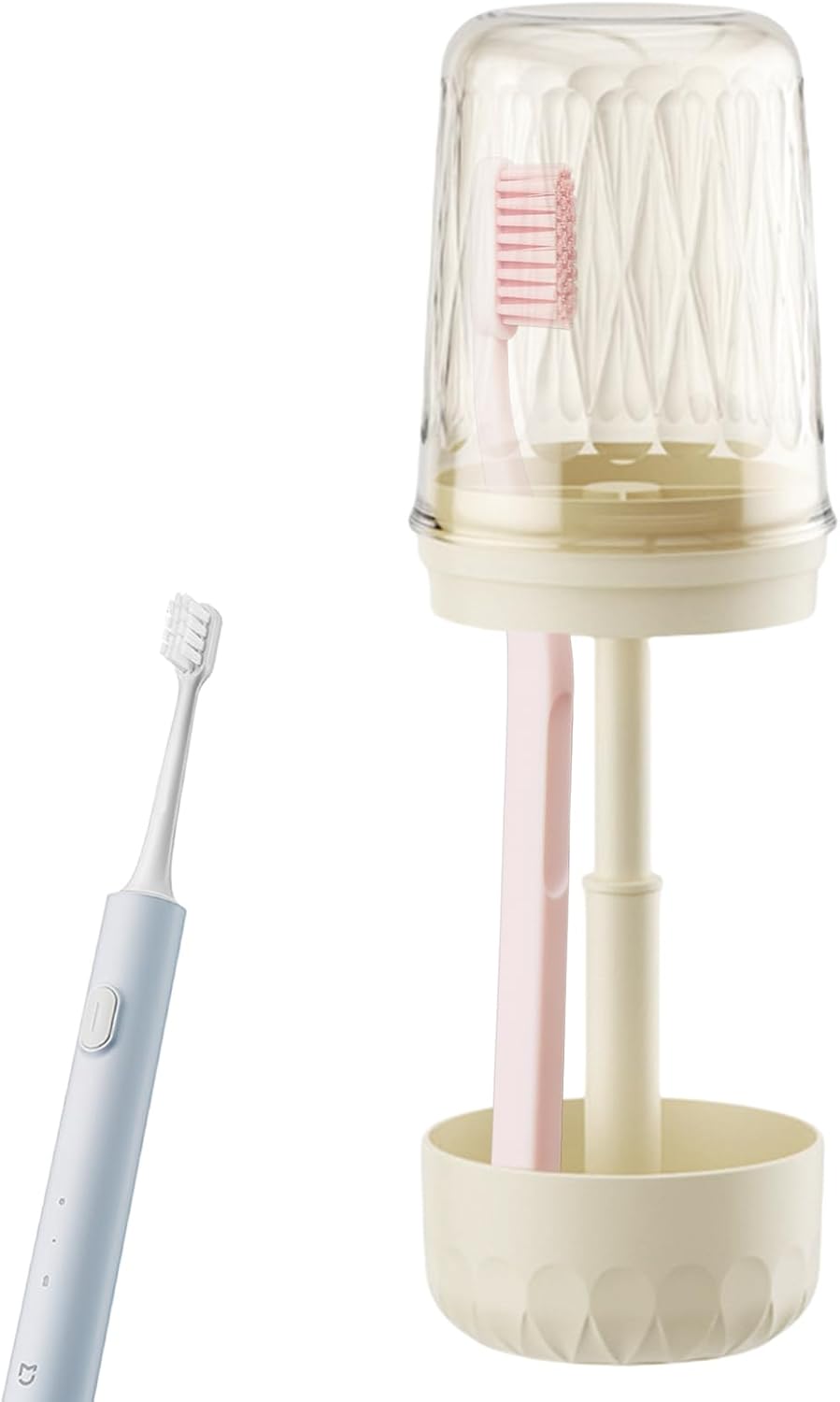 Travel Toothbrush Holder, Portable Lightweight Case, Waterproof Compact Organizer, Multi-Functional Toiletry for Vacations, Trips, Bathrooms, Hotels, Keeping Clean and Organized