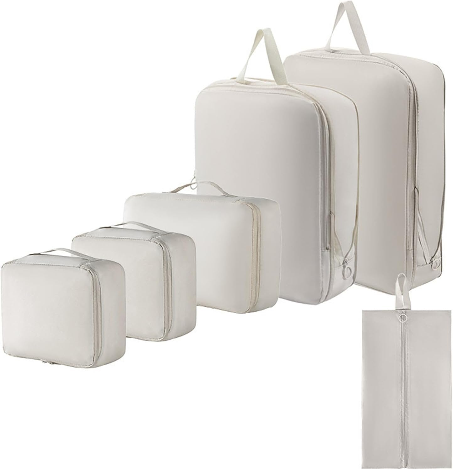 6PCS Travel Organizer Set On Luggage Essential Packing Cube Set Sturdy Luggage Organization Bag for Family Travel