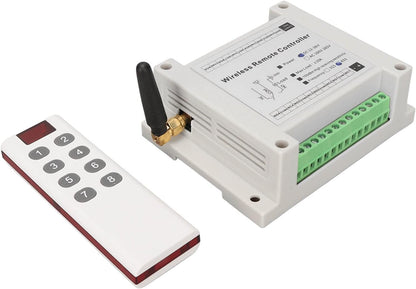 8 Channel Relay 8CH 10A DC 12V to 36V Control, Remote Control for Industrial, Home, Vehicle, and Marine Automation