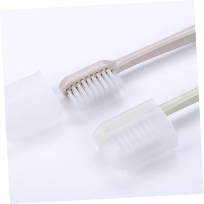 SOPOTUTU 1set Fine Hair Toothbrush Ergonomic Plastic Toothbrushes for Adults Bleeding Bristles Grey and Blue for Gum Care and Oral Hygiene Random Color 4pcs