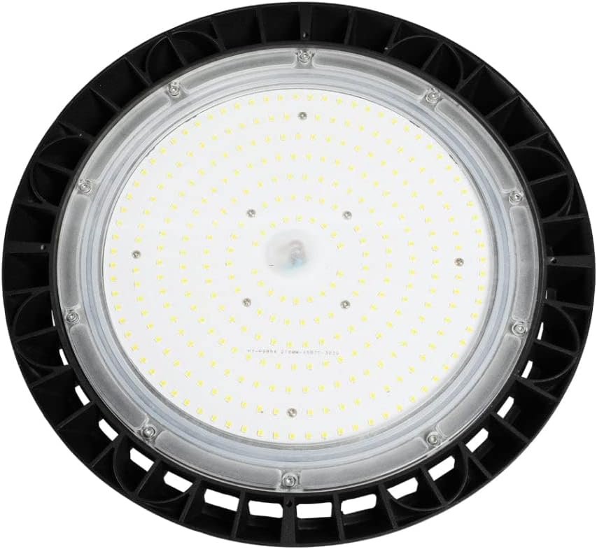 EMITTO UFO LED High Bay Light 100W,Commercial Led Shop Lights Fixture for Garage Factory Warehouse Industrial Indoor Outdoor Lighting,5000K Daylight,IP65 Waterproof