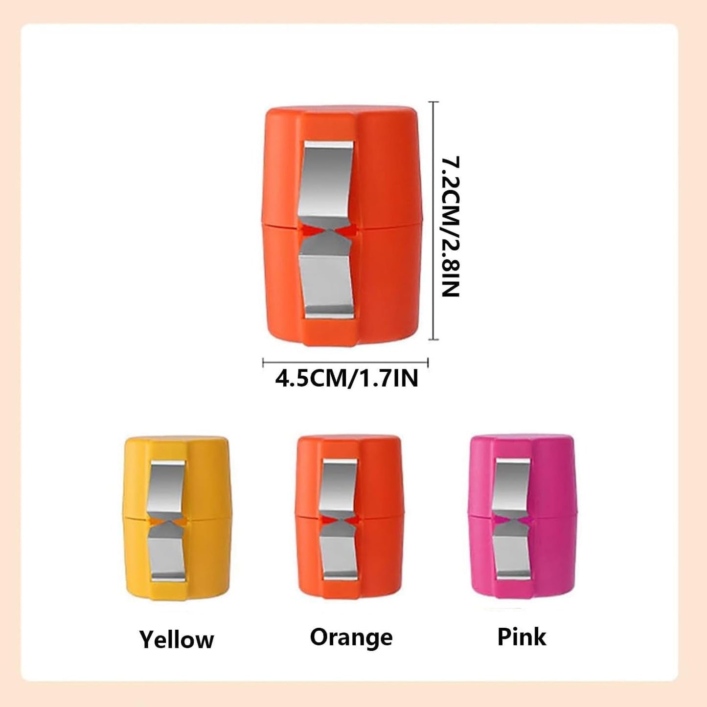 FOTN 3Pcs Egg Shell Opener, Egg Opener Tool, Egg Cracker Separator, Egg Peeler, Kitchen Gadgets for Cooking Camping (Orange, Pink, Yellow)