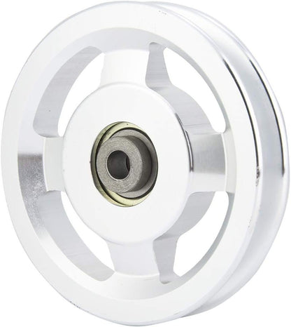 Bearing Pulley Wheel, Strength Training Pulley Home Gym Attachments Universal Fitness Equipment Replace Part Exercise Accessory Aluminium Alloy Replacement for Cable Machine Garage Door Diameter 115mm