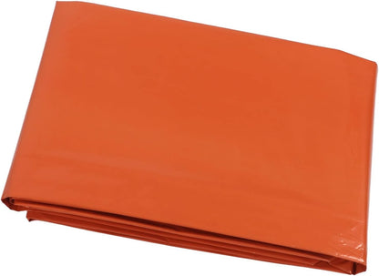 Survival Tent, Emergency Shelter Camping Tent with High Performance PE Aluminum Film for Outdoor Emergency (Orange Tent with Storage Bag)