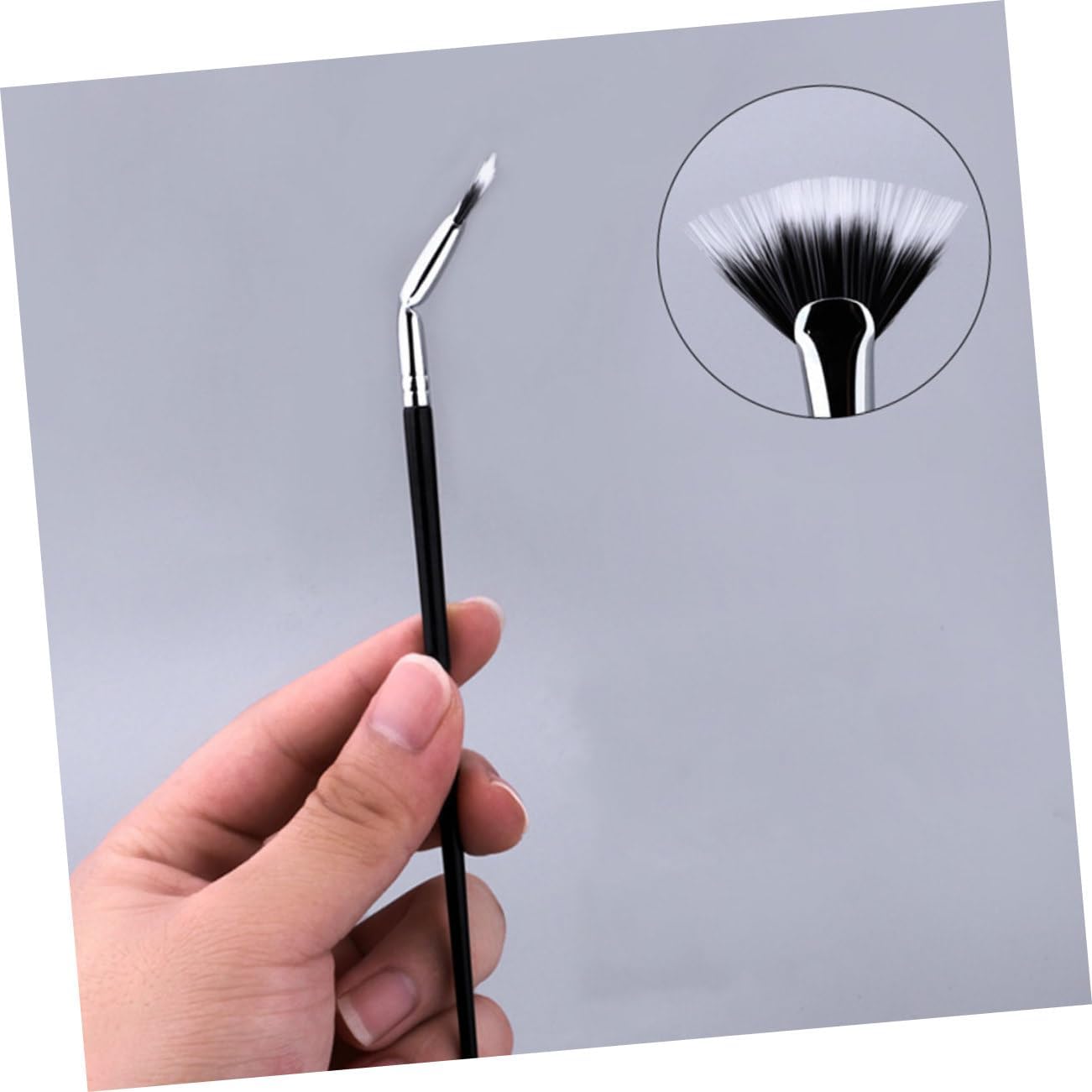 Happyyami 2Pezzi Spazzole Curve Per Sopracciglia e Inferiori Accessori Per Make Up Professionali Per Applicazione Precisa e Dettagliata
