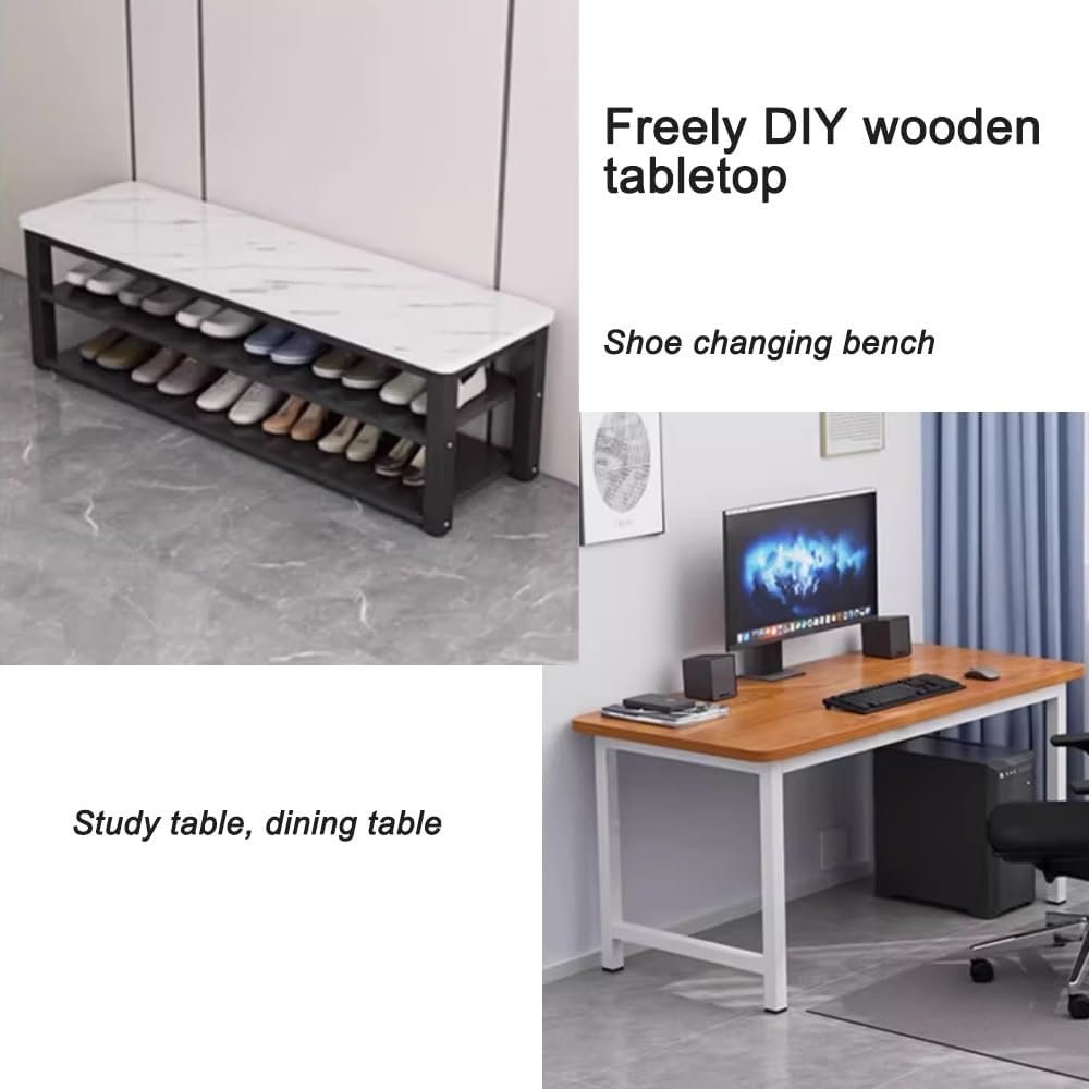 Customizable Wooden Tabletop, Square Wood Board Table Top, Butcher Block Countertop, Desk Top for Office, Kitchen, Dining, DIY Projects(Gray,100x60cm/39.37"x23.6")